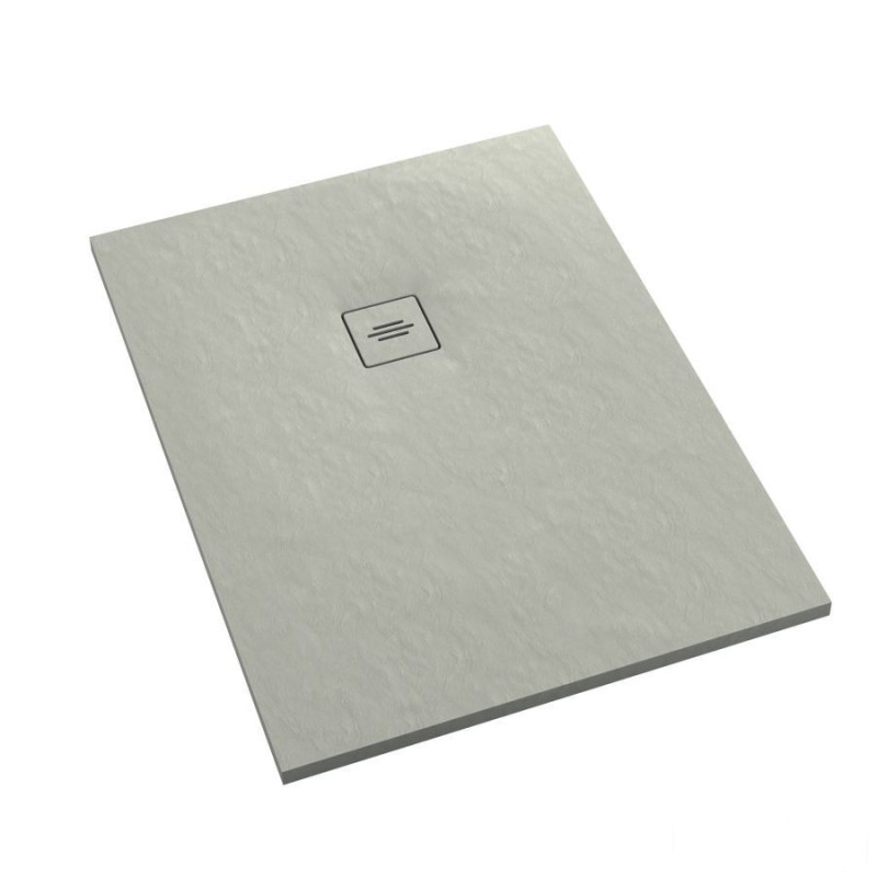 Brodzik kompozytowy Protos Cement Stone 100x140x3,5 cm, prost. Schedline (3SP.P1P-100140/CT/ST-M1/CT/ST)