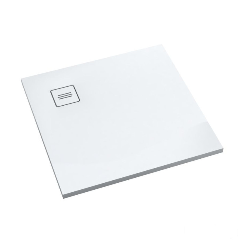 Brodzik kompozytowy Protos Smooth White 100x100x3,5 cm, kwadratowy Schedline (3SP.P1K-100100-M1)
