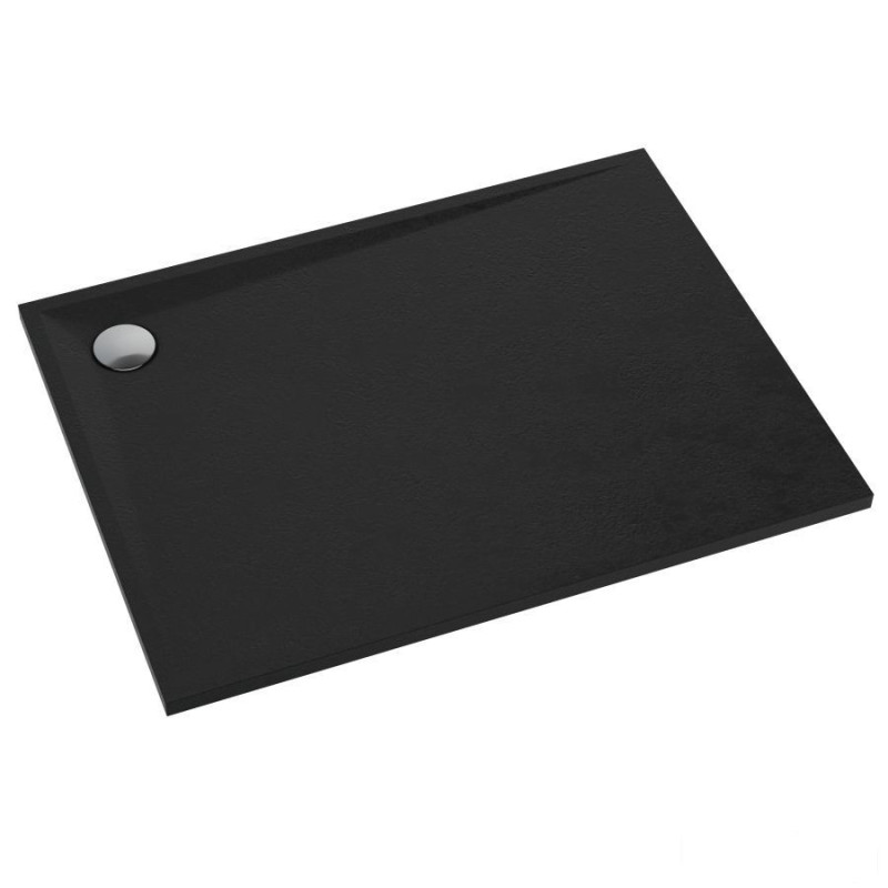 Brodzik kompozytowy Libra Black Stone 70x90x3 cm, prost. Schedline (3SP.L1P-7090/C/ST)