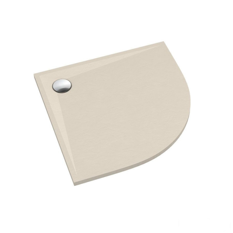 Brodzik kompozytowy Libra Cashmere Stone 80x80x3 cm R55, półokr. Schedline (3SP.L1O-8080/PK/ST)