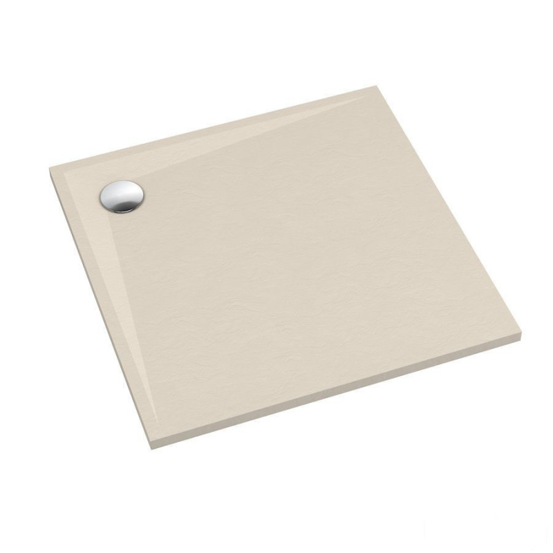 Brodzik kompozytowy Libra Cashmere Stone 90x90x3 cm, kwadratowy Schedline (3SP.L1K-9090/PK/ST)