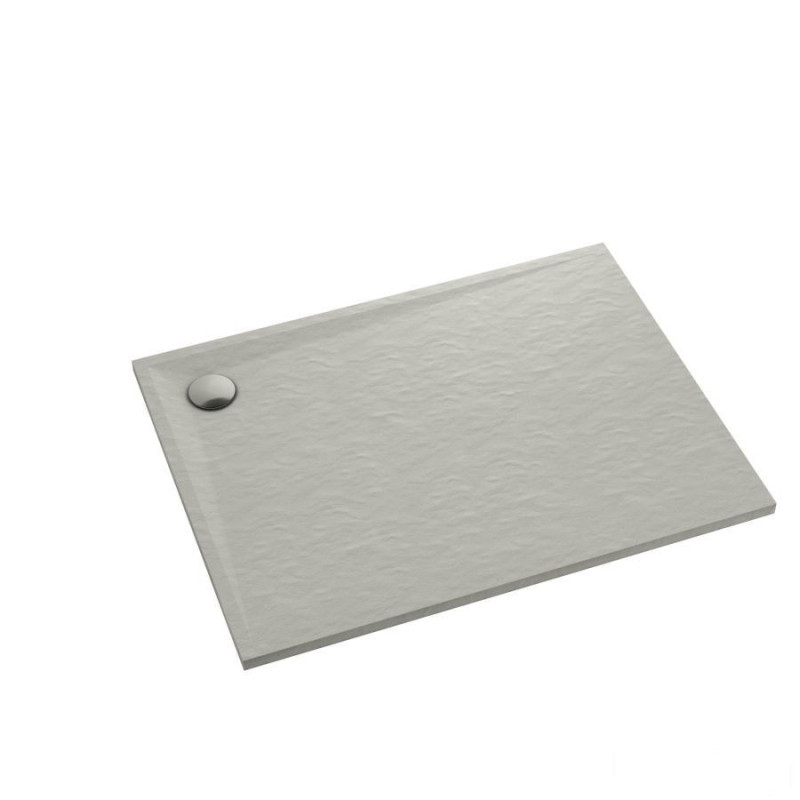 Brodzik kompozytowy Libra Cement Stone 90x110x3 cm, prost. Schedline (3SP.L1P-90110/CT/ST)