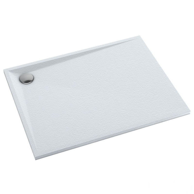 Brodzik kompozytowy Libra White Stone 90x110x3 cm, prost. Schedline (3SP.L1P-90110/B/ST)