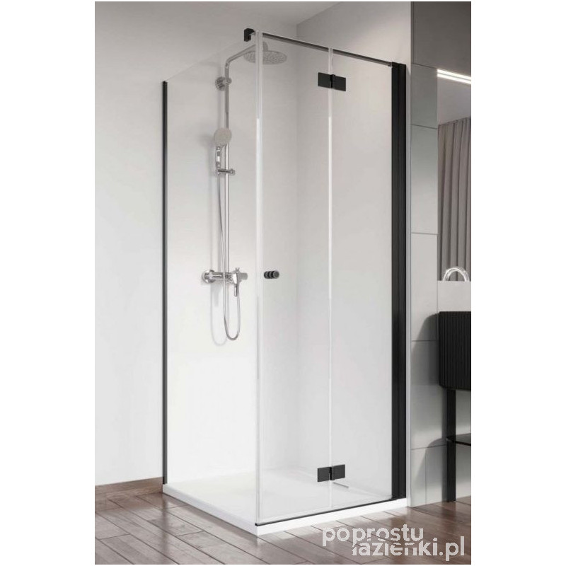 Kabina prysznicowa 90x100 Nes KDJ B Black Radaway (10025090-54-01R + 10039100-01-01)