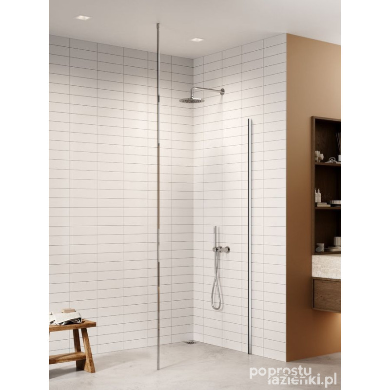 Kabina Walk-in 130x200 Nesta Chrome New Trendy (K-1720-WS)