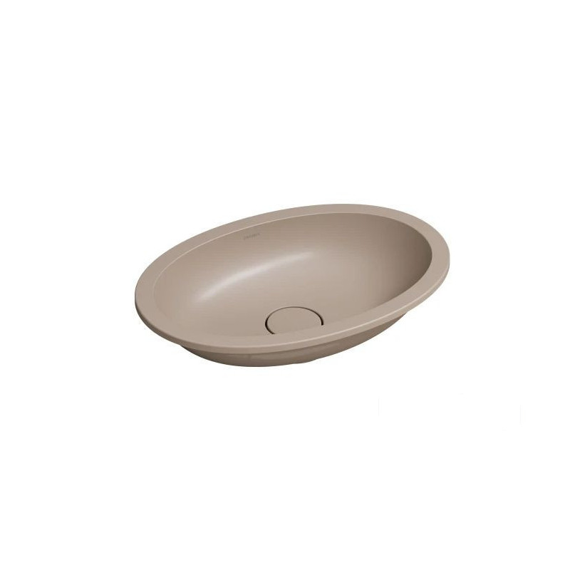 Umywalka podblatowa SHELL M+ dune beige mat Omnires (SHELL480UPDB)