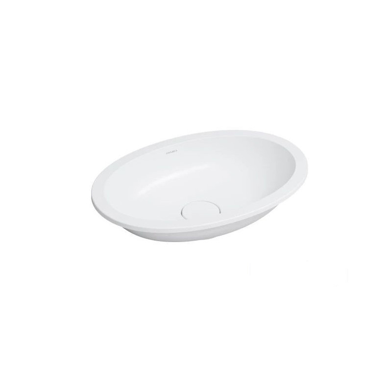 Umywalka podblatowa SHELL M+ biały mat Omnires (SHELL480UPBM)