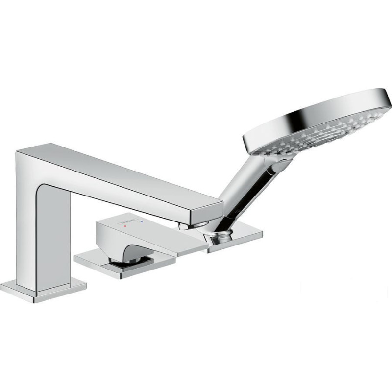 Bateria nawannowa 3 otworowa Secuflex Chrom Metropol Hansgrohe (32550000)