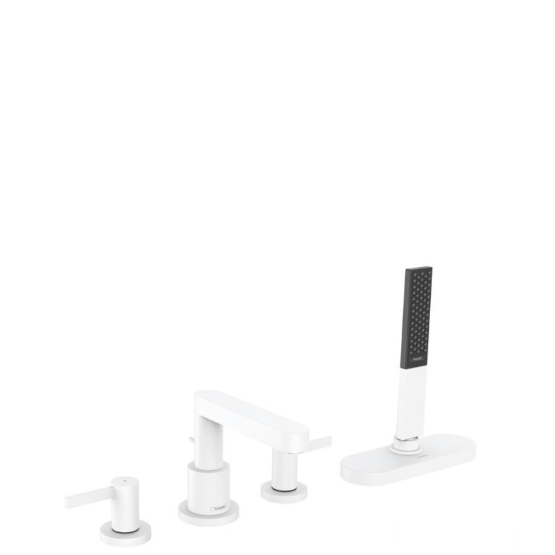 Bateria nawannowa czterootworowa Biały Mat Finoris Hansgrohe (76444700)