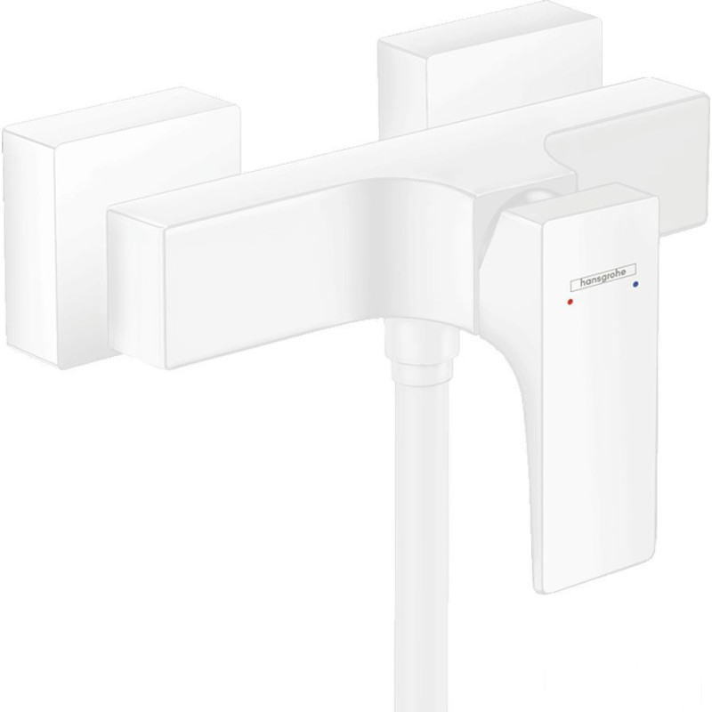 Bateria prysznicowa natynkowa Biały Matowy Metropol Hansgrohe (32560700)