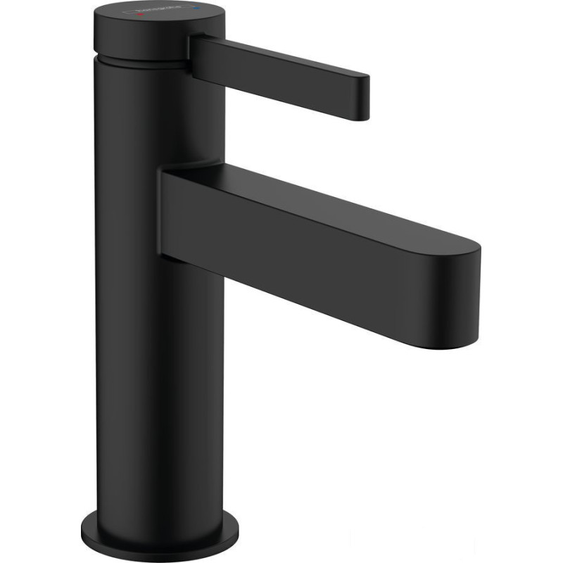 Bateria umywalkowa 100 z kompletem odpływowym Push-Open Czarny Matowy Finoris Hansgrohe (76010670)