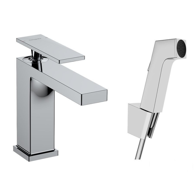 Bateria umywalkowa 110 z Bidette chrom Tecturis E Hansgrohe (73210000)