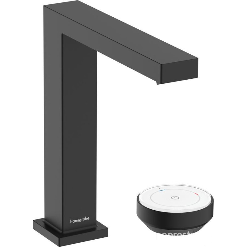 Bateria umywalkowa 2-otworowa 150 Select CoolStart odpływ niezamykany czarny mat Tecturis E Hansgrohe (73053670)