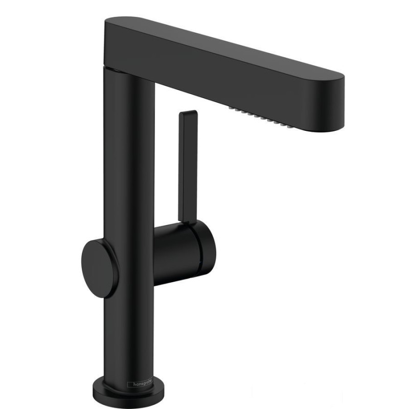 Bateria umywalkowa z wyciąganą wylewką Czarny Mat Finoris Hansgrohe (76063670)