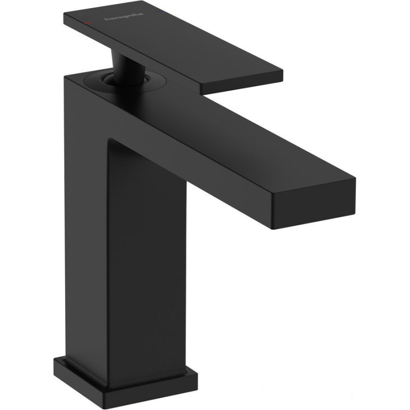 Bateria umywalkowa 110 EcoSmart+ z korkiem z cięgłem Czarny Mat Tecturis E Hansgrohe (73010670)