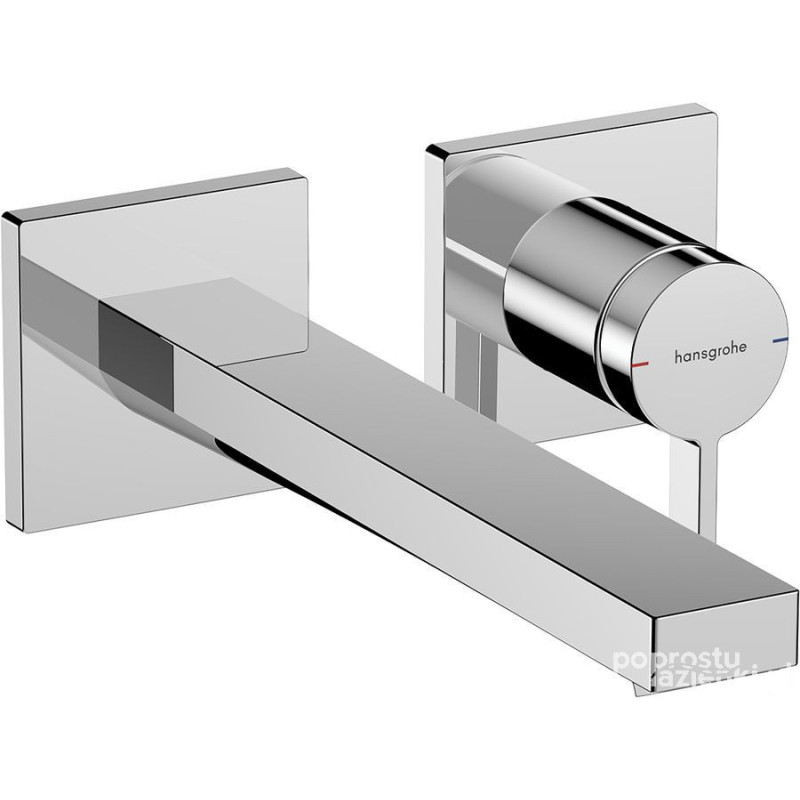 Bateria umywalkowa podtynkowa 22,5 cm odpływ niezamykany chrom Tecturis E Hansgrohe (73051000)