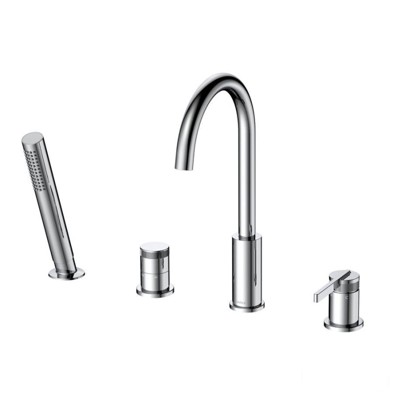 Bateria wannowa 4-otworowa, chrom Aurevo RAK Ceramics (AVAPAX165-0)