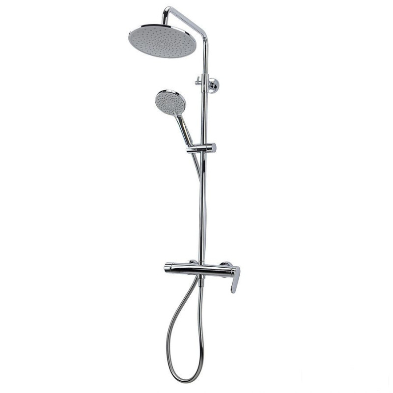 Deszczownica z baterią prysznicową dwufunkcyjną, chrom Lunepo RAK Ceramics (AVAPAX215-0)