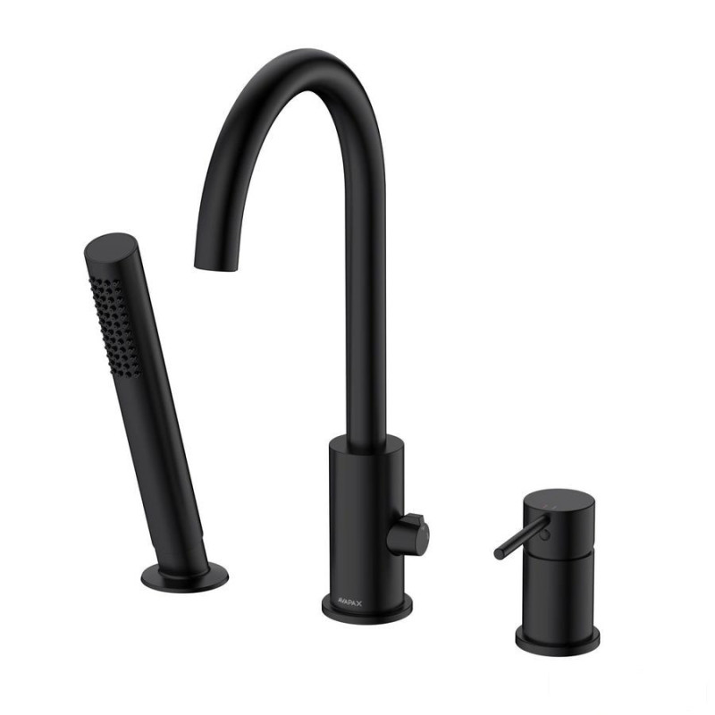 Bateria wannowa 3-otworowa, czarna Ultimate RAK Ceramics (AVAPAX71-0)