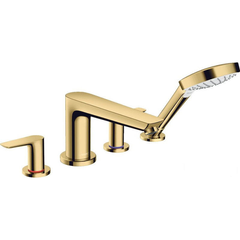Bateria 4-otworowa nawannowa Złoty połysk Talis E Hansgrohe (71748990)