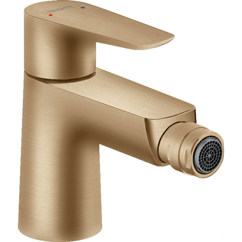 Bateria bidetowa z korkiem z cięgłem Brąz Szczotkowany Talis E Hansgrohe (71720140)