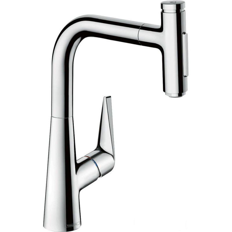 Bateria kuchenna 220 wyciągana wylewka Chrom Talis Select M51 Hansgrohe (73868000)
