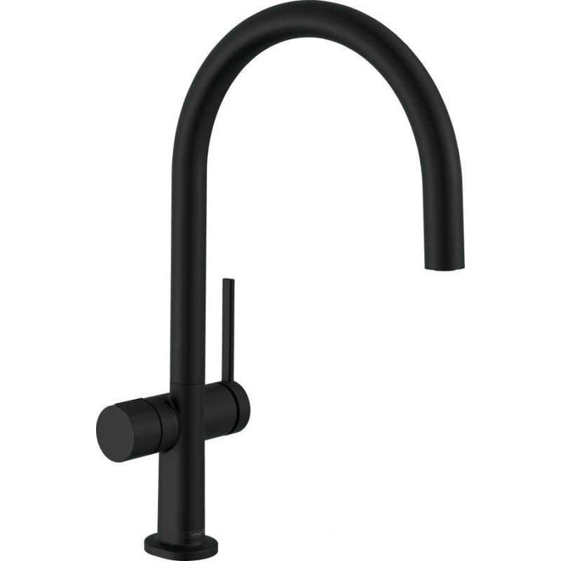 Bateria kuchenna 220 z zaworem do zmywarki Czarny Mat Talis M54 Hansgrohe (72805670)