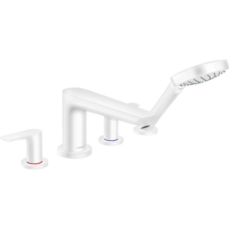 Bateria nawannowa 4-otworowa Biały Mat Talis E Hansgrohe (71748700)