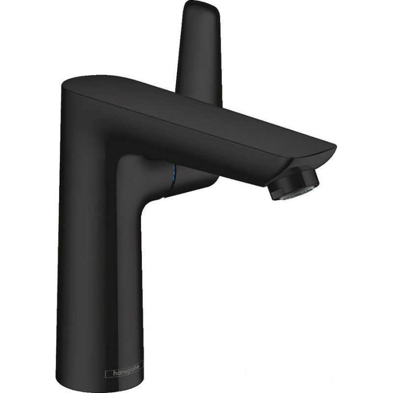 Bateria umywalkowa 150 z korkiem z cięgłem Czarny Mat Talis E Hansgrohe (71754670)