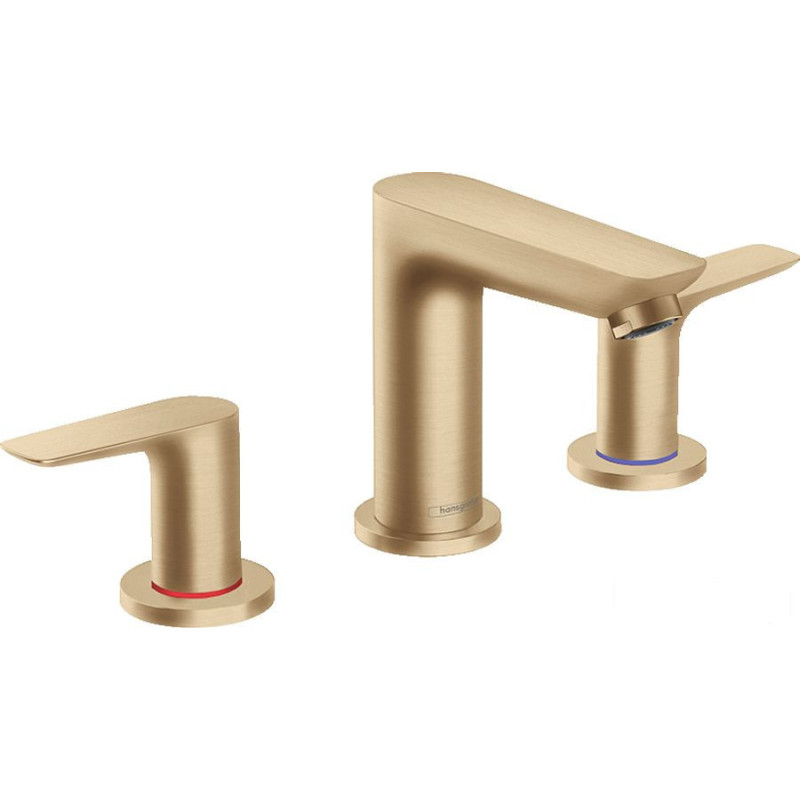 Bateria umywalkowa 3-otworowa z korkiem z cięgłem Brąz Szczotkowany Talis E Hansgrohe (71733140)