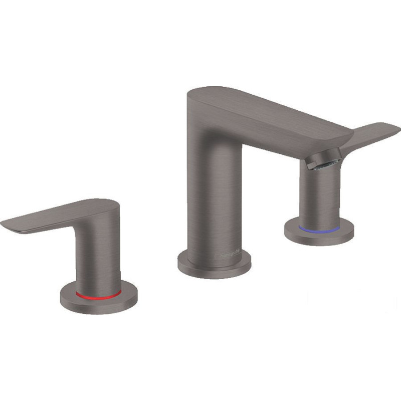 Bateria umywalkowa 3-otworowa z korkiem z cięgłem Czarny Chrom Talis E Hansgrohe (71733340)