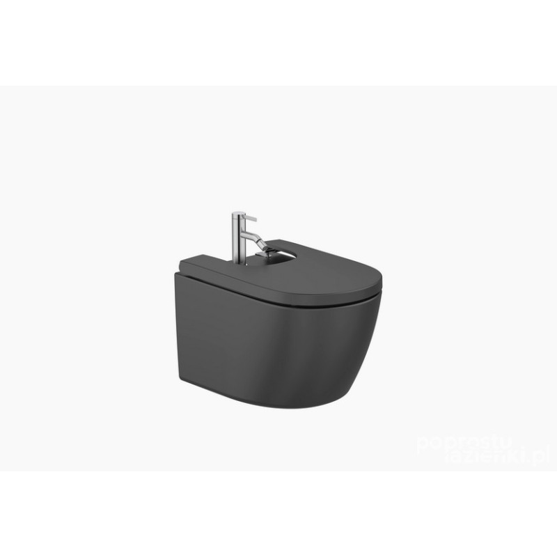 Bidet podwieszany 54 cm czarny mat Meridian Roca (A357745080)
