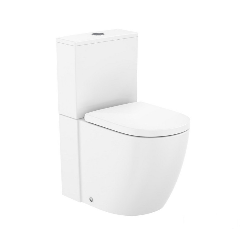 Miska WC do kompaktu Rimless® Vortex o/podwójny przyścienna biała Meridian Roca (A342747000)