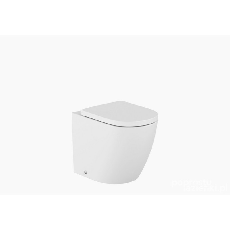 Miska WC stojąca Rimless® Vortex o/podwójny przyścienna biały mat Meridian Roca (A347747620)