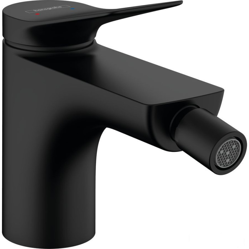 Bateria bidetowa z korkiem z cięgłem Czarny Mat Vivenis Hansgrohe (75200670)