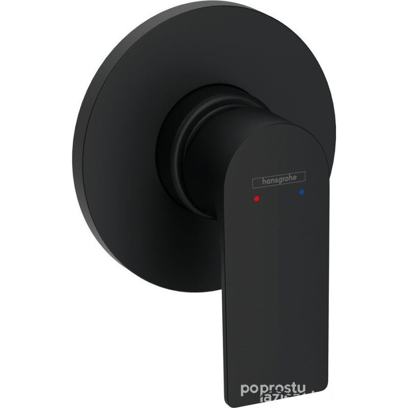 Bateria prysznicowa podtynkowa Czarny Mat Rebris E Hansgrohe (72659670)