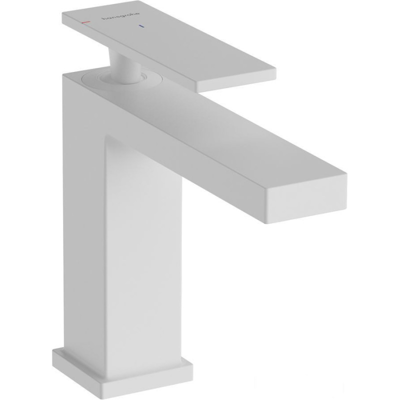Bateria umywalkowa 110 CoolStart z korkiem z cięgłem Biały Mat Tecturis E Hansgrohe (73018700)
