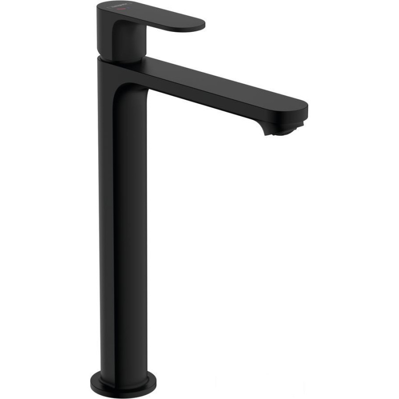 Bateria umywalkowa 240 CoolStart z korkiem z cięgłem czarny mat Rebris S Hansgrohe (72580670)