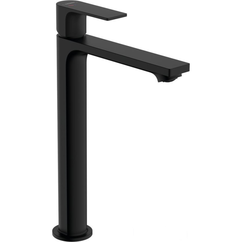 Bateria umywalkowa 240 CoolStart z korkiem z cięgłem czarny Rebris E Hansgrohe (72581670)