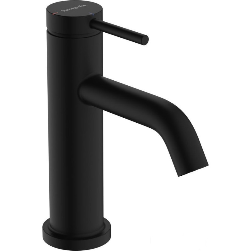 Bateria umywalkowa 80 CoolStart z korkiem z cięgłem Czarny Mat Tecturis S Hansgrohe (73305670)