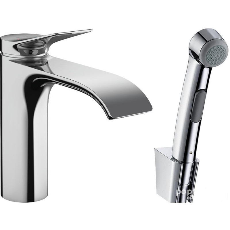 Bateria umywalkowa z główką Bidette i wężem chrom Vivenis Hansgrohe (75210000)