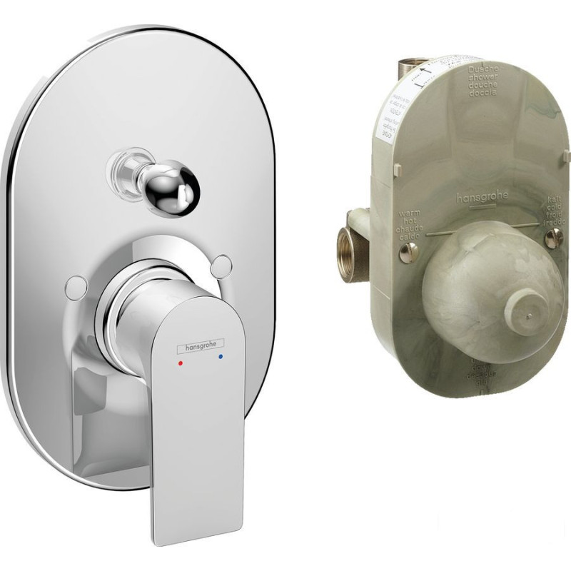 Zestaw baterii wannowej, podtynkowej Chrom Rebris E Hansgrohe (72458000)