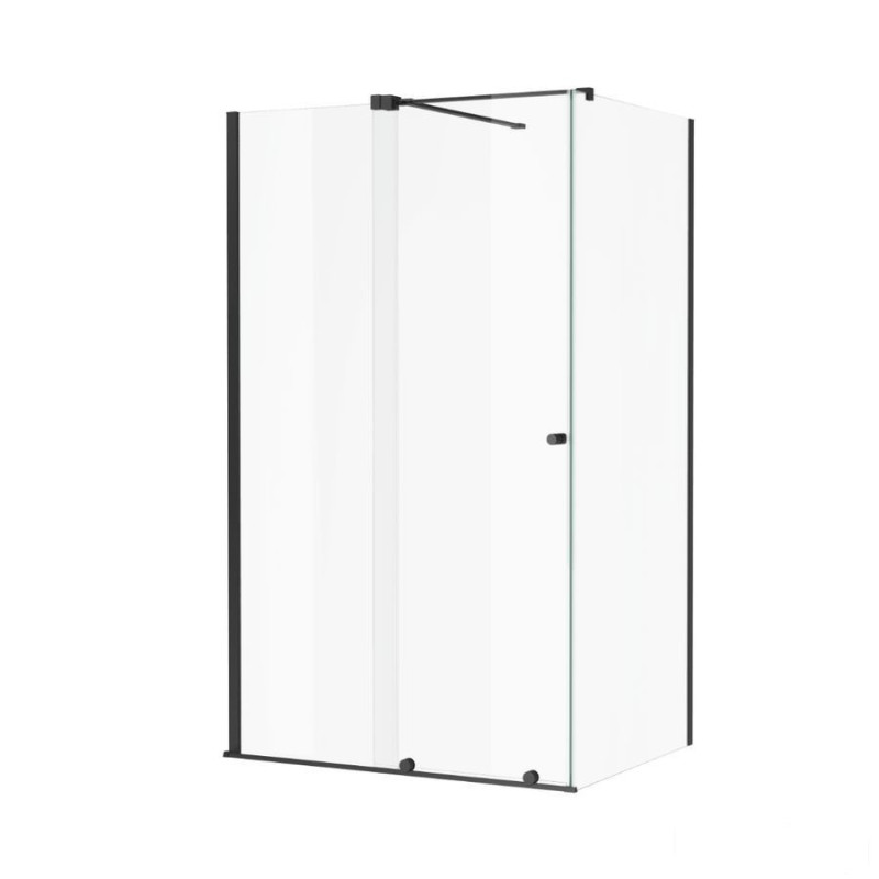 Kabina prysznicowa 110x80 Ortigo czarny mat Excellent (KAEX.5016.K.1100.0800.BL)