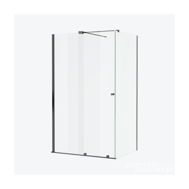 Kabina prysznicowa 110x90 Ortigo grafit szczotkowany Excellent (KAEX.5016.K.1100.0900.AB)