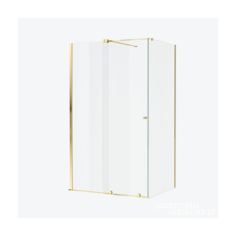 Kabina prysznicowa 130x90 Ortigo złoty połysk Excellent (KAEX.5016.K.1300.0900.GL)