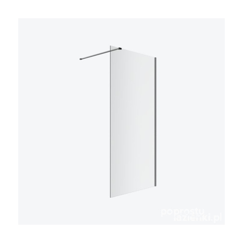 Ścianka prysznicowa walk-in 80 Vidoq grafit szczotkowany Excellent (KAEX.1506.K.800.AB)