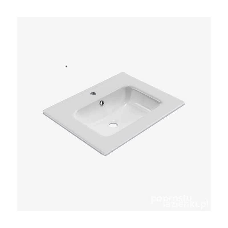 Umywalka meblowa 61x46,5 cm Pik Excellent (CEEX.6517.600.WH)
