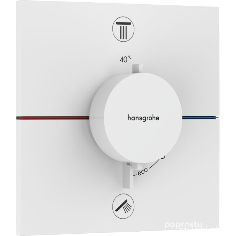 Bateria termostatyczna podtynkowa Biały mat ShowerSelect Comfort E Hansgrohe (15578700)