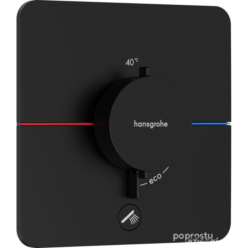 Bateria termostatyczna podtynkowa Czarny mat ShowerSelect Comfort Q Hansgrohe (15589670)