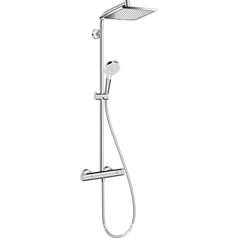 Komplet prysznicowy 240 1jet EcoSmart z termostatem Chrom Crometta E Hansgrohe (27281000)